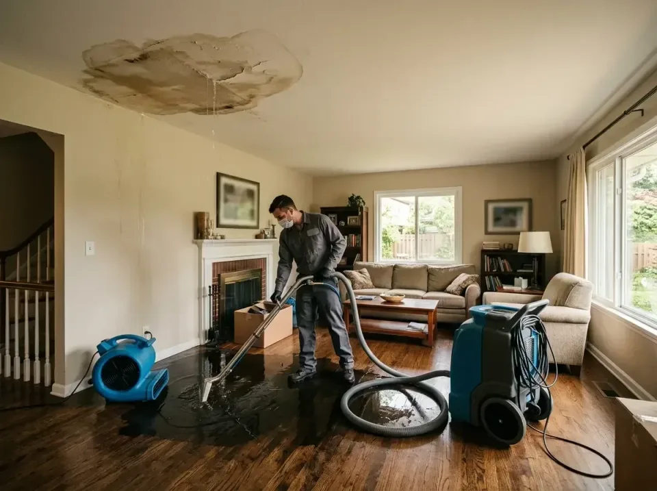 attic-pipe-burst-ceiling-drip-008 — frequently asked questions, Water Damage Restoration & Carpet Care in Marshall, IL